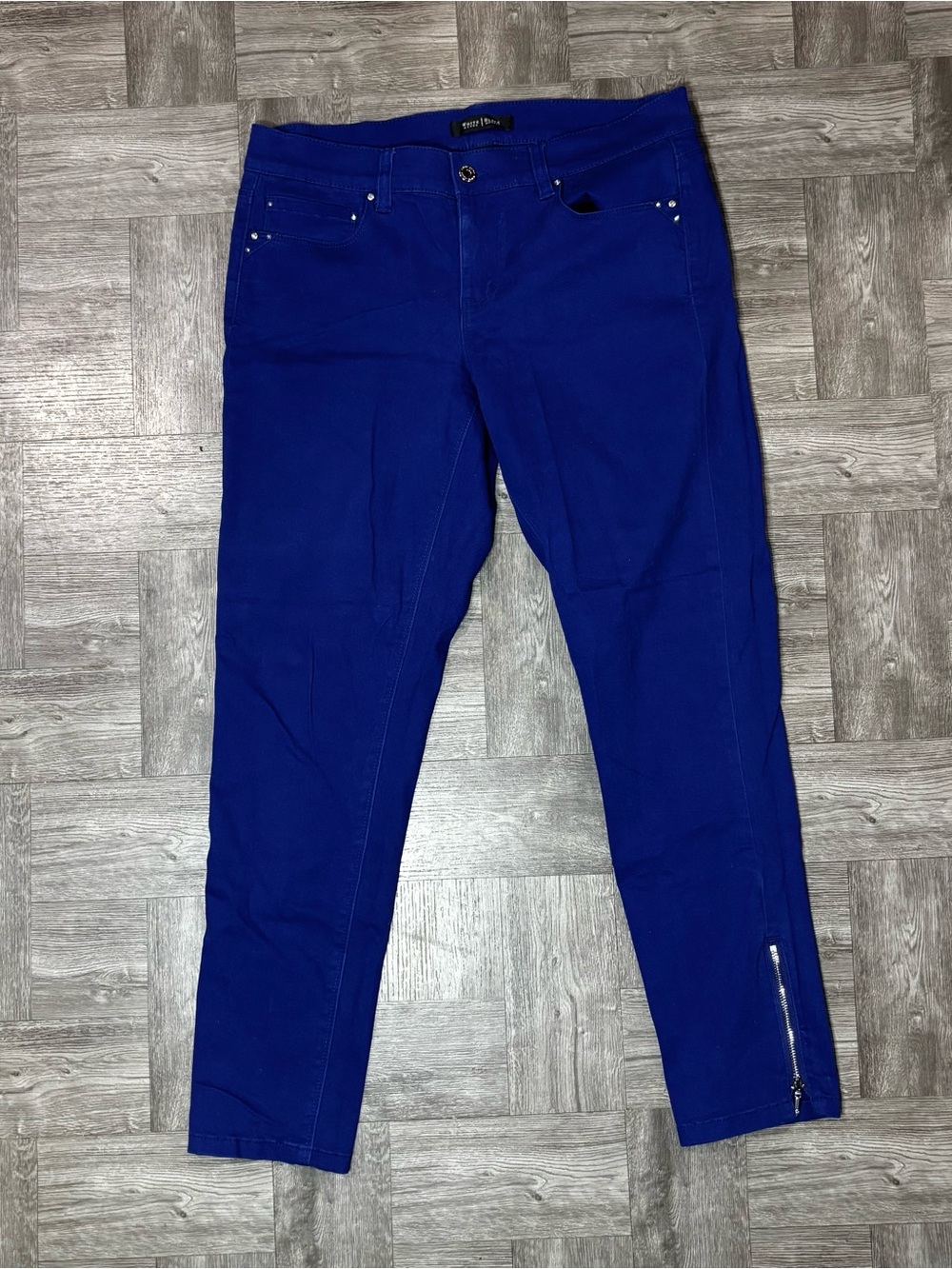 White House Black Market Skimmer Ankle Zip Pants Size 10